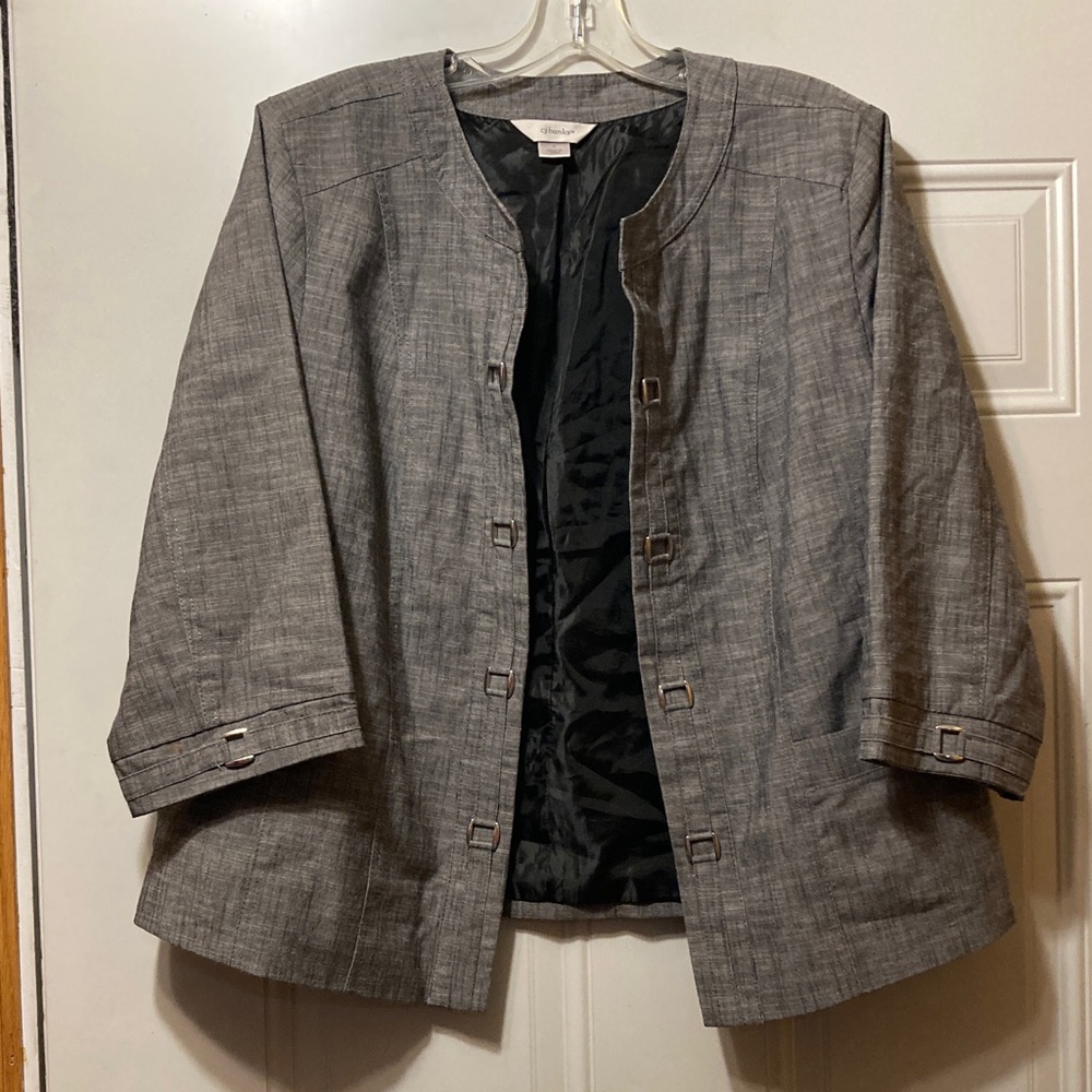 CJ Banks Gray Women's Blazer X